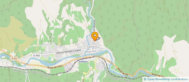 localisation de l'entreprise EL SYNDICA  SAILLANS