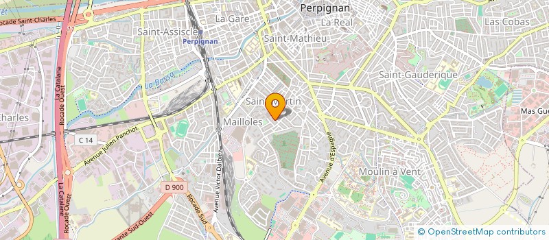 localisation de l'entreprise EL' TEA&TROC  PERPIGNAN