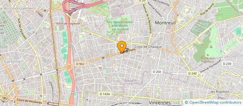 localisation de l'entreprise EL-WAFA à MONTREUIL