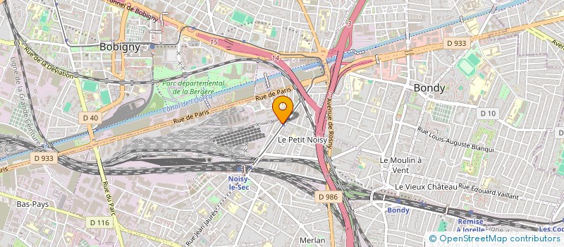 localisation de l'entreprise EL WAFA à NOISY-LE-SEC