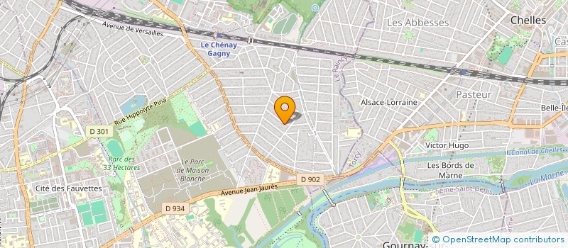 localisation de l'entreprise EL YASHA à GAGNY