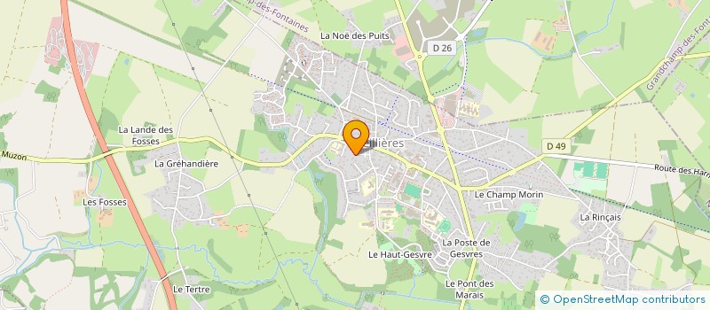 localisation de l'entreprise EL2A  TREILLIERES