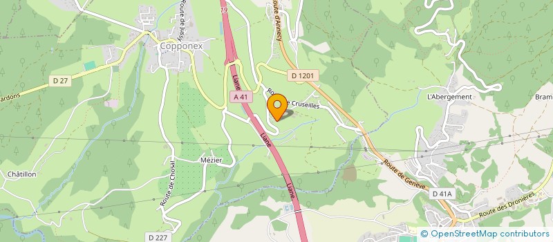 localisation de l'entreprise EL3G  COPPONEX