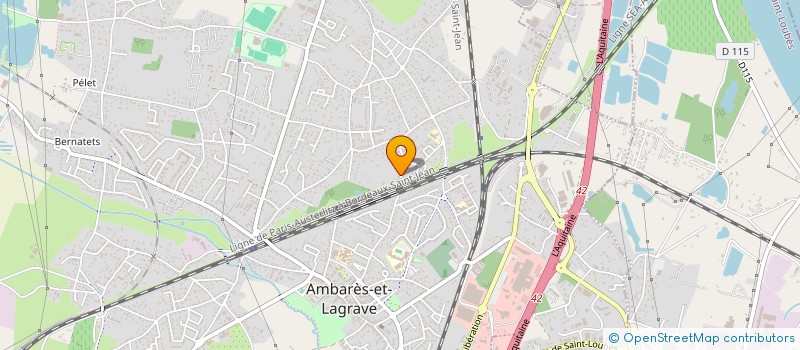 localisation de l'entreprise EL3M  AMBARES-ET-LAGRAVE