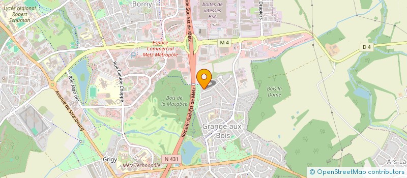 localisation de l'entreprise ELA 26  METZ