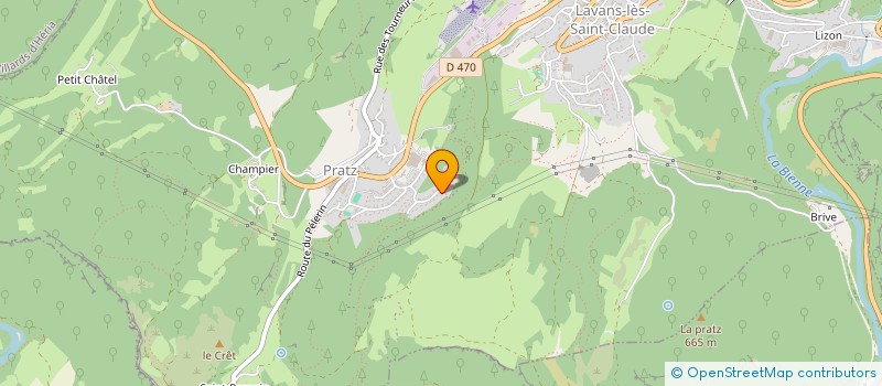 localisation de l'entreprise ELA  LAVANS-LES-SAINT-CLAUDE