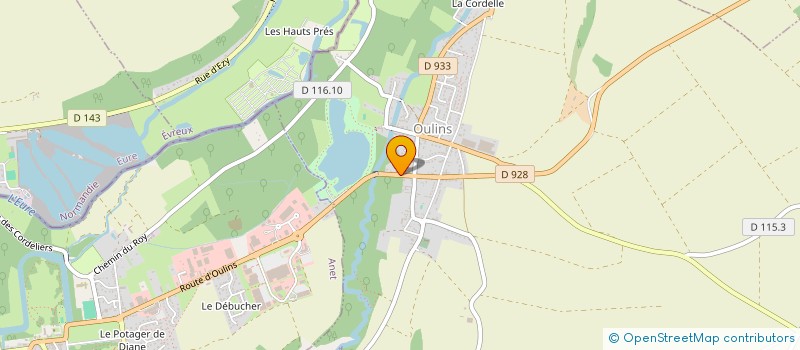 localisation de l'entreprise ELA à OULINS