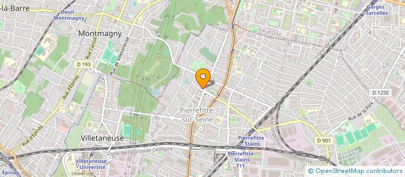 localisation de l'entreprise ELA à PIERREFITTE-SUR-SEINE