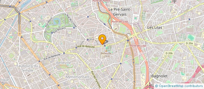 localisation de l'entreprise ELA  PARIS