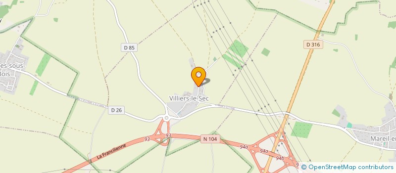 localisation de l'entreprise ELA  VILLIERS-LE-SEC