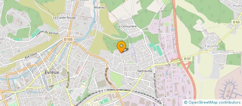 localisation de l'entreprise ELA à EVREUX
