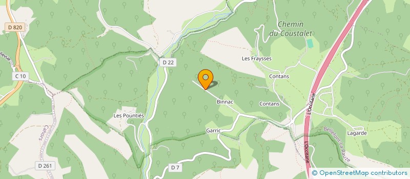 localisation de l'entreprise ELA  BELLEFONT-LA RAUZE