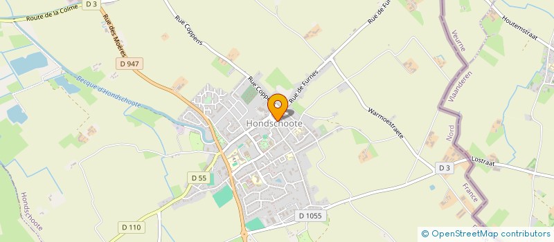 localisation de l'entreprise ELA  HONDSCHOOTE