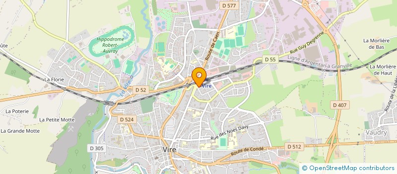 localisation de l'entreprise ELA  VIRE-NORMANDIE