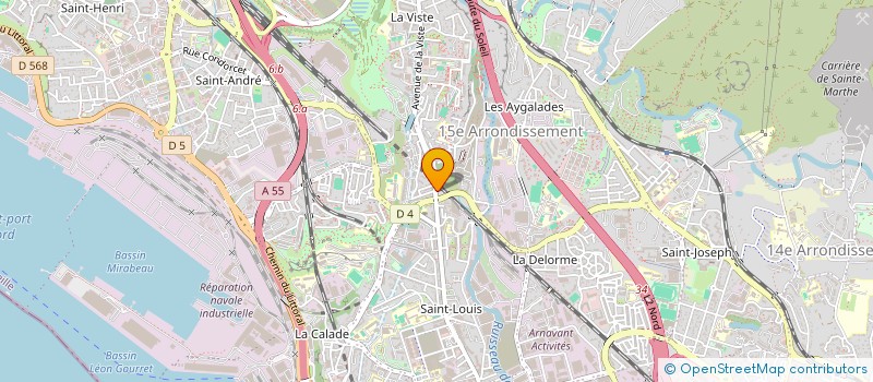 localisation de l'entreprise ELA à MARSEILLE