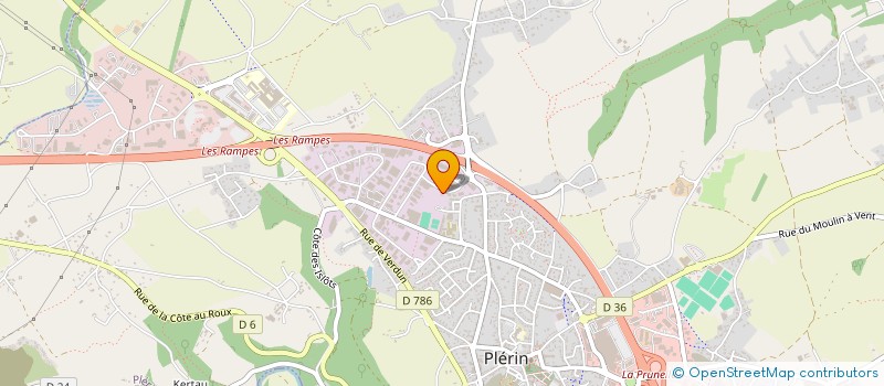 localisation de l'entreprise ELA à PLERIN