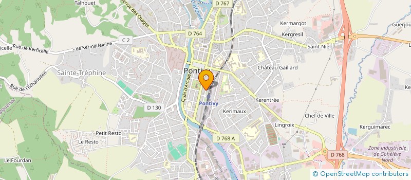 localisation de l'entreprise ELA  PONTIVY