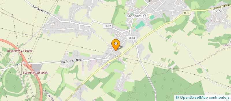 localisation de l'entreprise ELA BAT  MONTAMISE