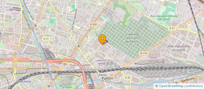 localisation de l'entreprise ELA BATIMENT à PANTIN