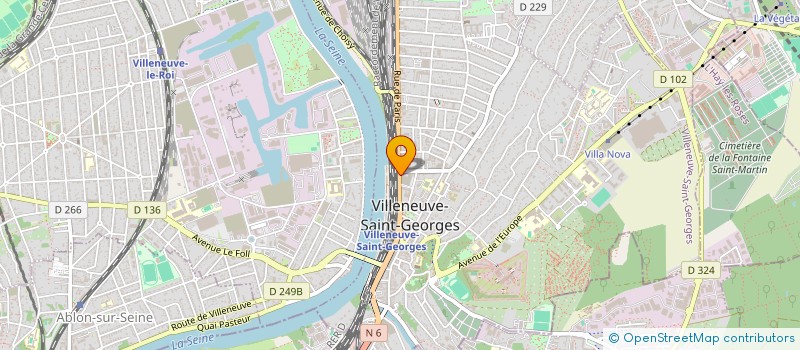 localisation de l'entreprise ELA COIFFURE  VILLENEUVE-SAINT-GEORGES