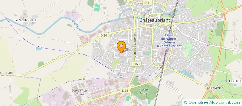 localisation de l'entreprise ELA CONCEPT à CHATEAUBRIANT