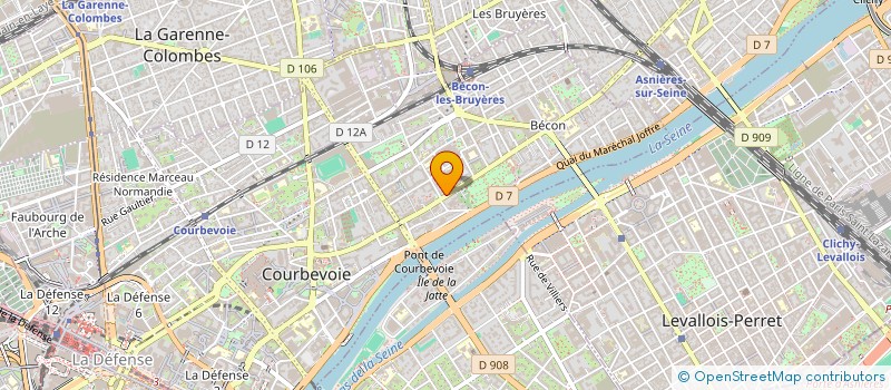 localisation de l'entreprise ELA CONSULTING à COURBEVOIE
