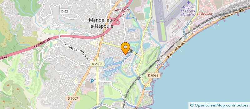 localisation de l'entreprise ELA DIAG à MANDELIEU-LA-NAPOULE