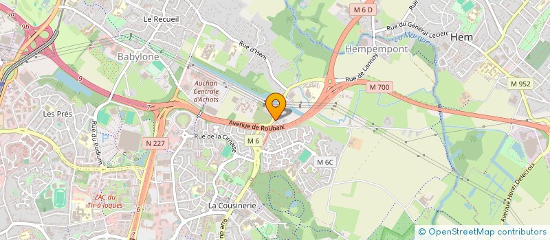 localisation de l'entreprise ELA FACADE  VILLENEUVE-D'ASCQ