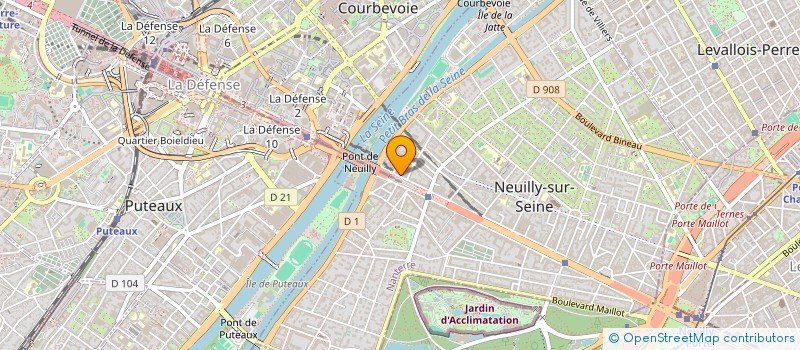 localisation de l'entreprise ELA FORMATION à NEUILLY-SUR-SEINE