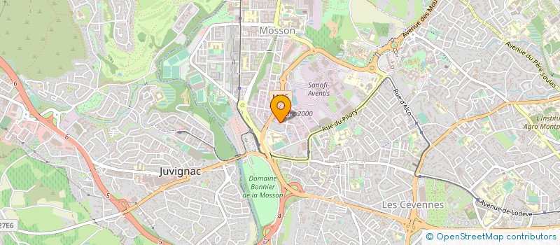 localisation de l'entreprise ELA INNOVATION à MONTPELLIER