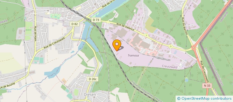 localisation de l'entreprise ELA PRO ELASTOMERE PRODUITS à CREUTZWALD