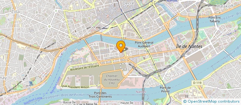 localisation de l'entreprise ELA SARL à NANTES