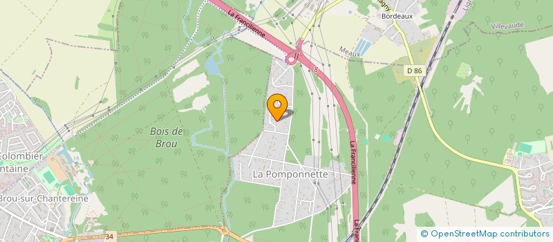 localisation de l'entreprise ELAA à POMPONNE