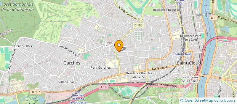 localisation de l'entreprise ELAA  SAINT-CLOUD