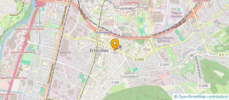 localisation de l'entreprise ELAB à ECHIROLLES