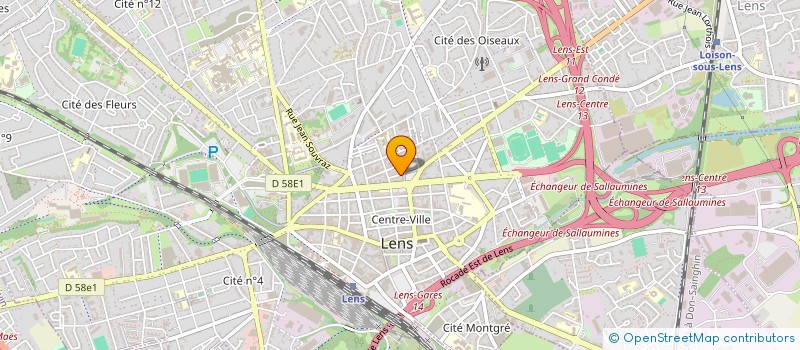 localisation de l'entreprise ELAB  LENS