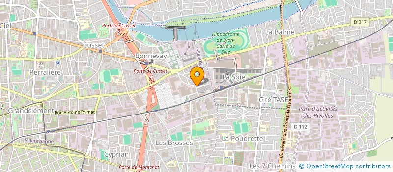 localisation de l'entreprise ELABED  VILLEURBANNE