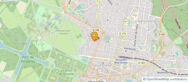 localisation de l'entreprise ELABO INTERPRE DIFFU ETUDE REALI STRATEG à VERSAILLES