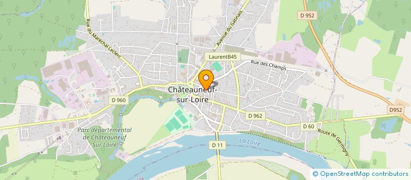 localisation de l'entreprise ELAC à CHATEAUNEUF-SUR-LOIRE