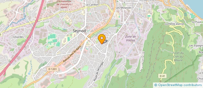 localisation de l'entreprise ELAC INVEST à ANNECY