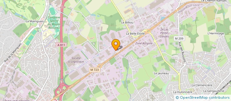 localisation de l'entreprise ELACOM  CARQUEFOU