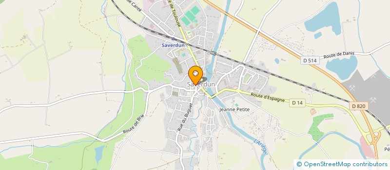 localisation de l'entreprise ELAD à SAVERDUN