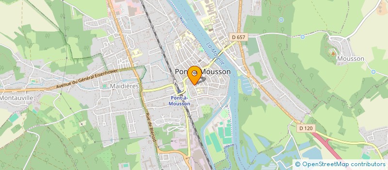 localisation de l'entreprise ELADEMA  PONT-A-MOUSSON