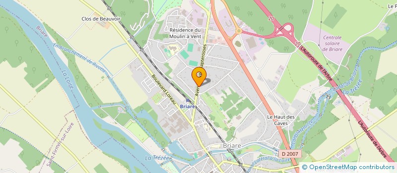 localisation de l'entreprise ELADIS à BRIARE