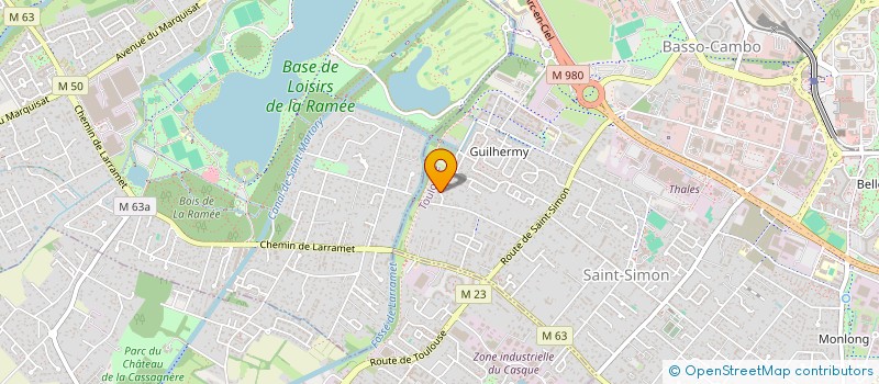 localisation de l'entreprise ELAE  TOULOUSE