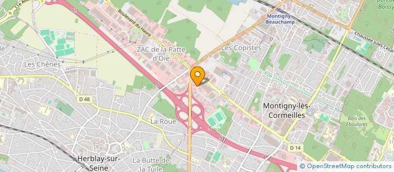 localisation de l'entreprise ELAFLEX à HERBLAY-SUR-SEINE