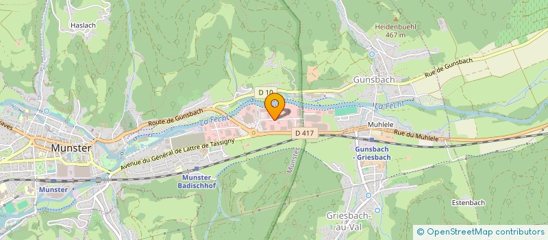 localisation de l'entreprise ELAG EMBALLAGES à MUNSTER