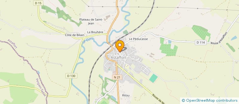 localisation de l'entreprise ELAG'GASCOGNE à ASTAFFORT