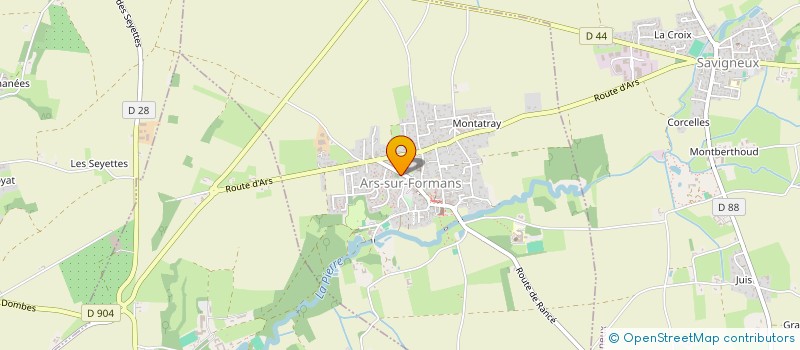 localisation de l'entreprise ELAGAGE DU BEAUJOLAIS  ARS-SUR-FORMANS