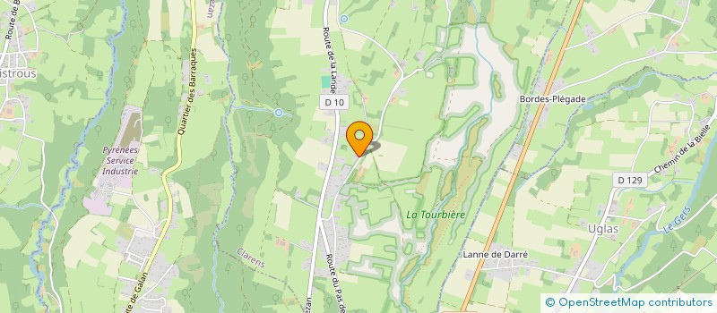 localisation de l'entreprise ELAGAGE DU COURTALOU  CLARENS